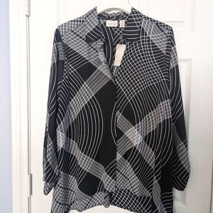 Chico's L/S Woven Top NWT Size 3 (16)